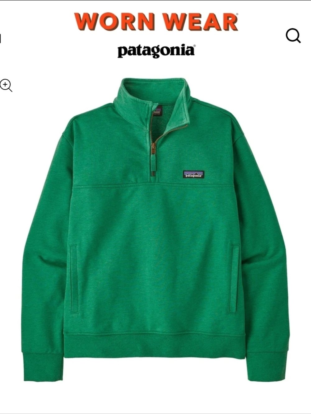 Patagonia Womens Ahnya Quater Zip  Pullover Size L